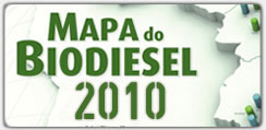 Mapa das Usinas de biodiesel 2010