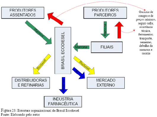 Estrutura organizacional da Brasil Ecodiesel