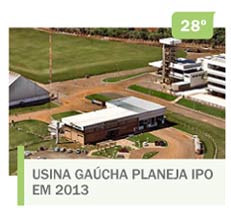 Usina gaúcha planeja IPO em 2013