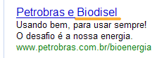 Anuncio Petrobra e biodiesel