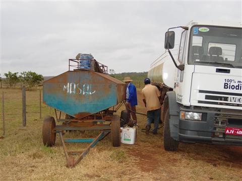 Primeira entegra de biodiesel do BRasil pelo sistema de troca