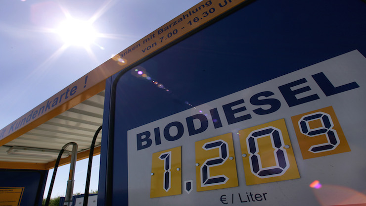 Consumo de biodiesel na Alemanha recuou 8,5% no 1º trimestre