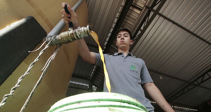 Empresa compra óleo de cozinha usado para exportar