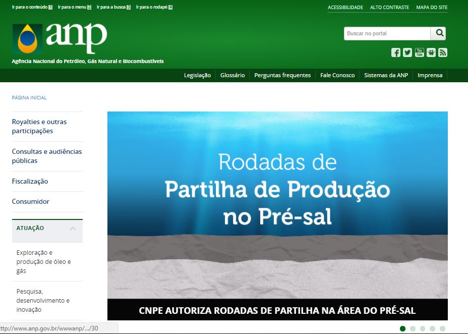Site da ANP está fora do ar desde ontem