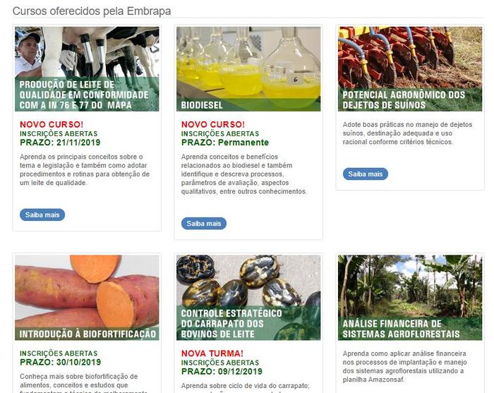 Embrapa Agroenergia lança capacitação on-line em Biodiesel
