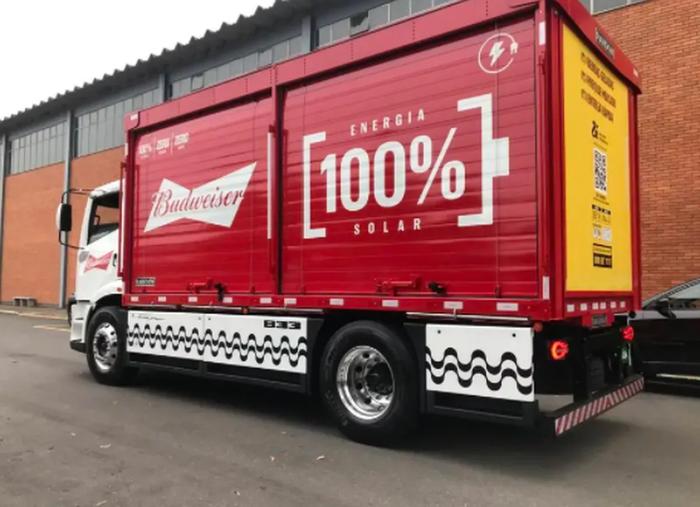 Ambev vai converter mais de 100 caminhões a diesel em elétricos