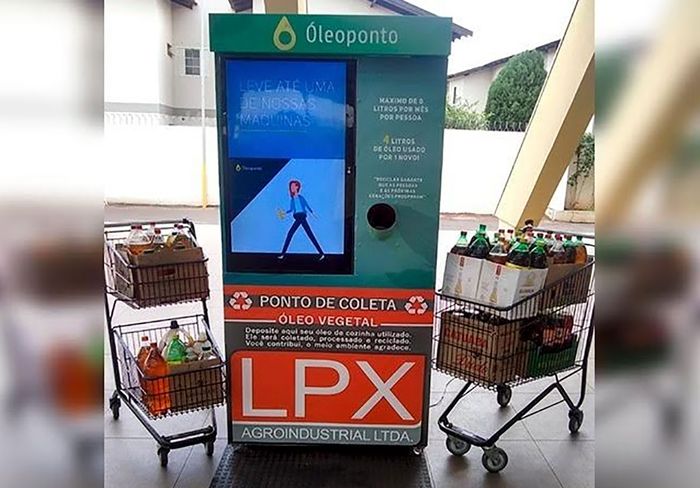 Parceria entre USP e startup cria máquina para coletar óleo de cozinha usado