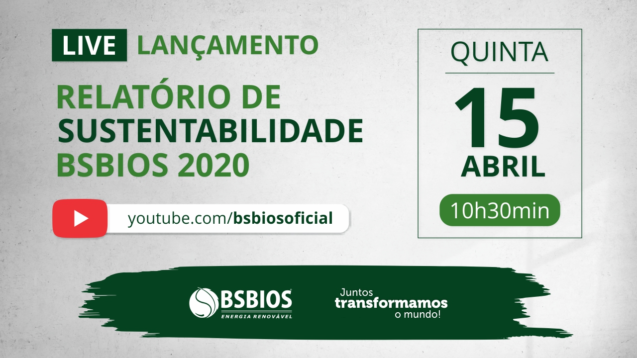 Relatório de Sustentabilidade da BSBIOS será apresentado em uma live