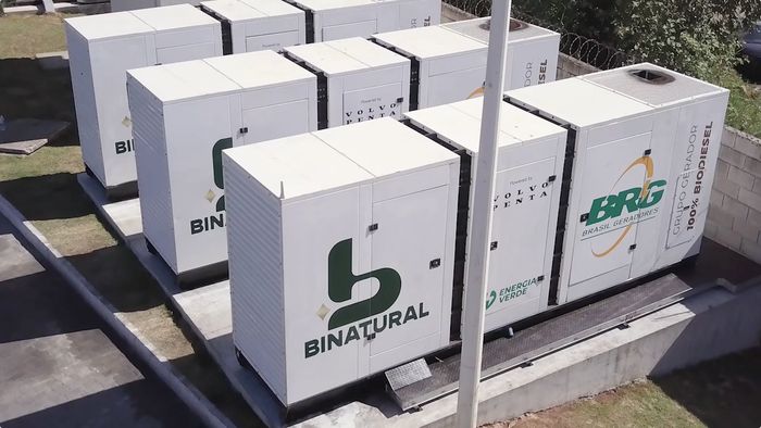 Parceria entre Binatural, Volvo e BRG testa uso de B100 em geradores 