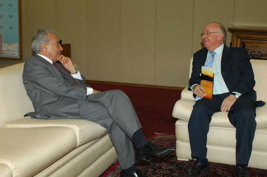 Odacir Klein e Michel Temer